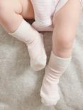 Purebaby Socks, Pack of 3, Light Pink