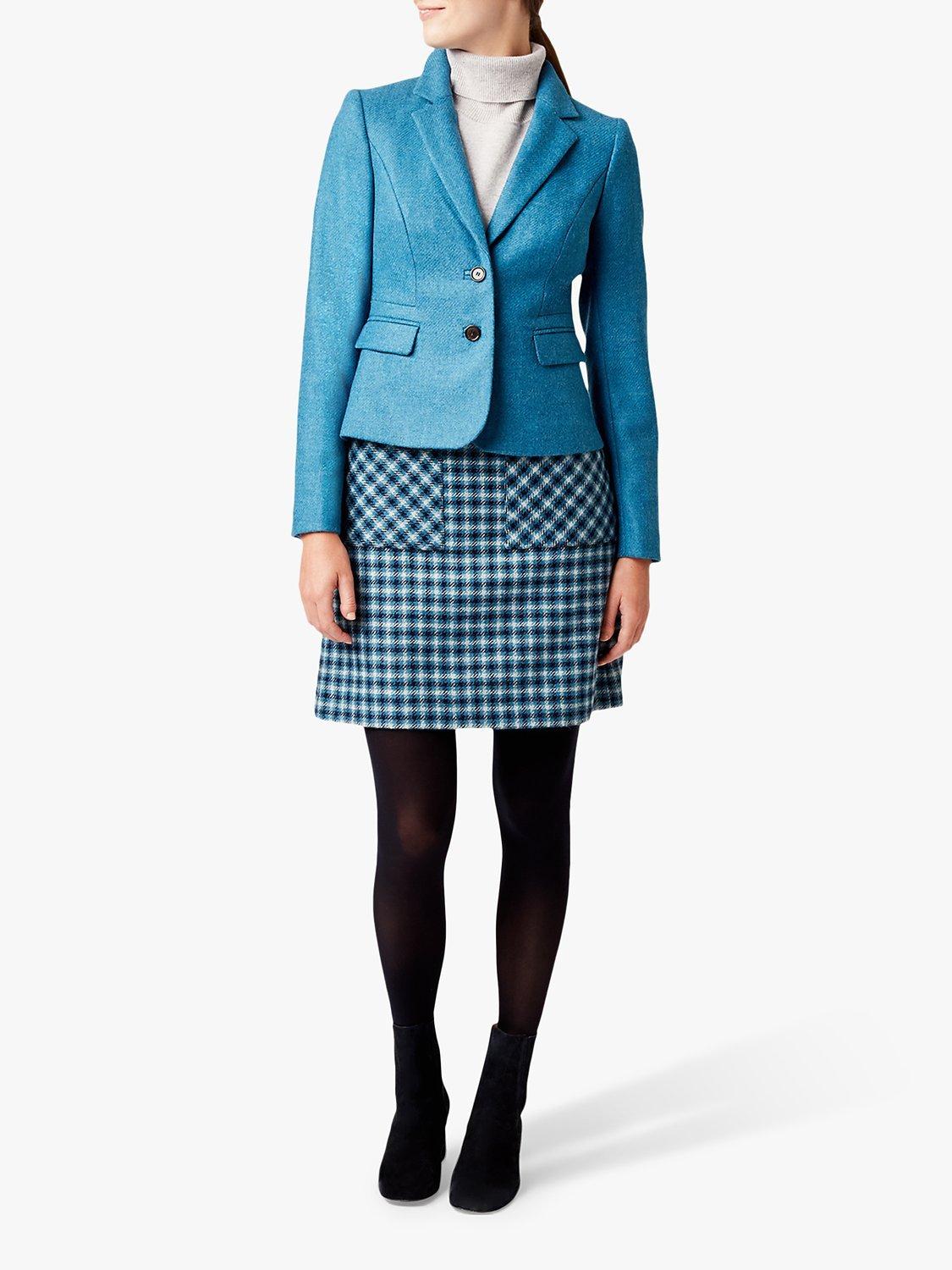 Hobbs Hackness Wool Jacket Kingfisher Blue