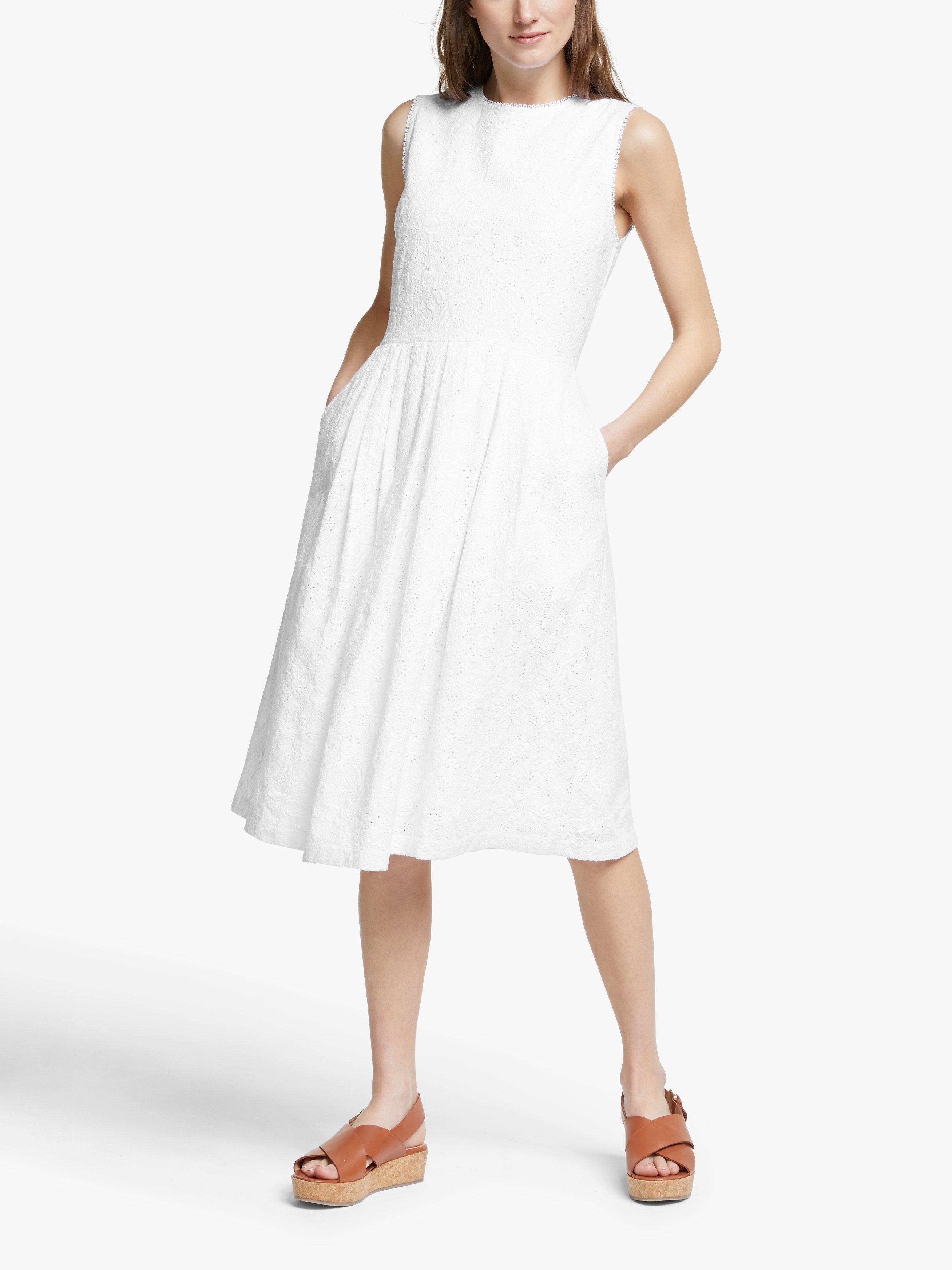 PS Paul Smith Broderie Anglaise Dress, Off White