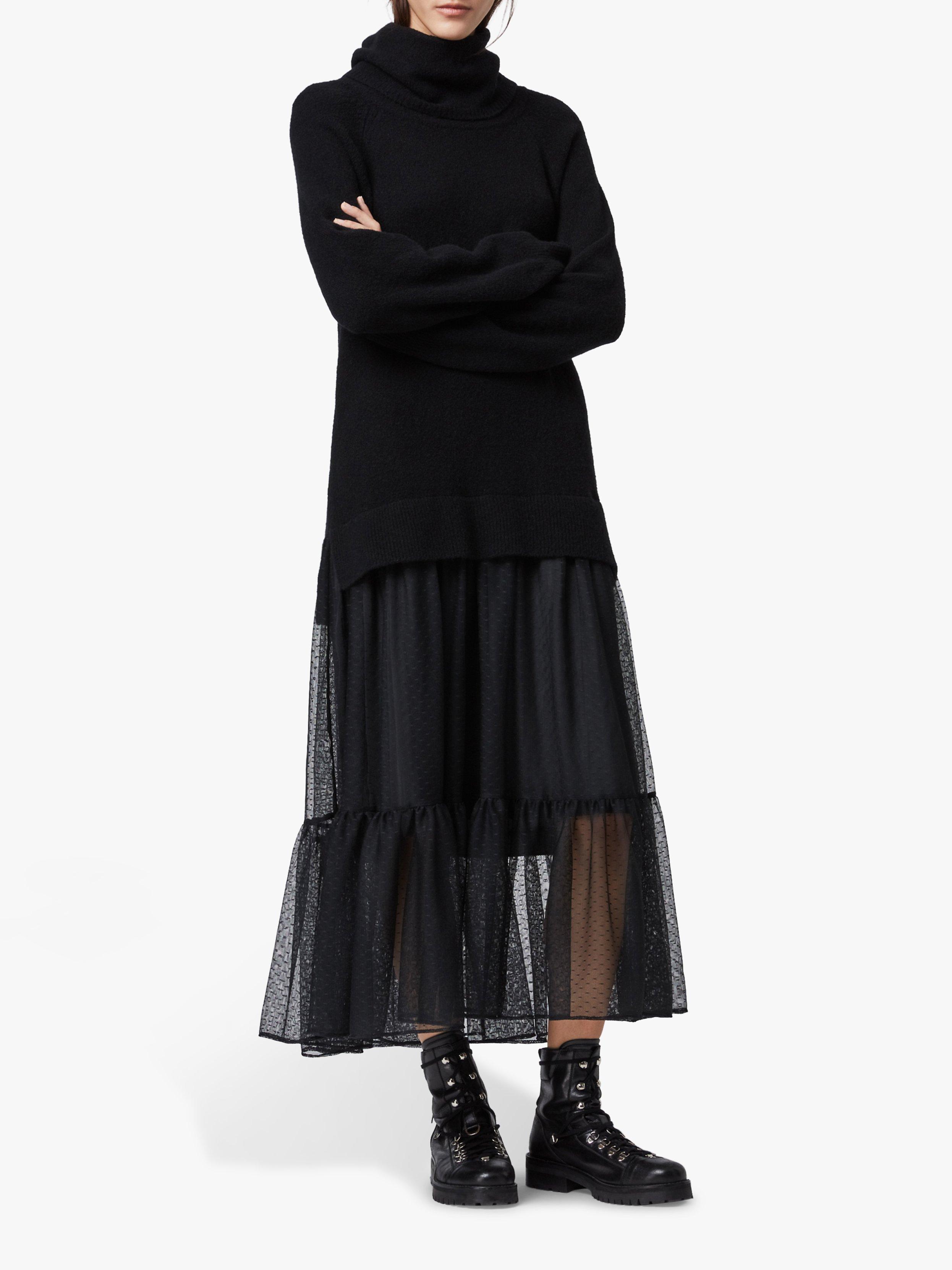 All saints kowlo roll neck dress sales