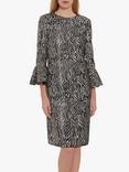 Gina Bacconi Edrie Zebra Sequin Dress