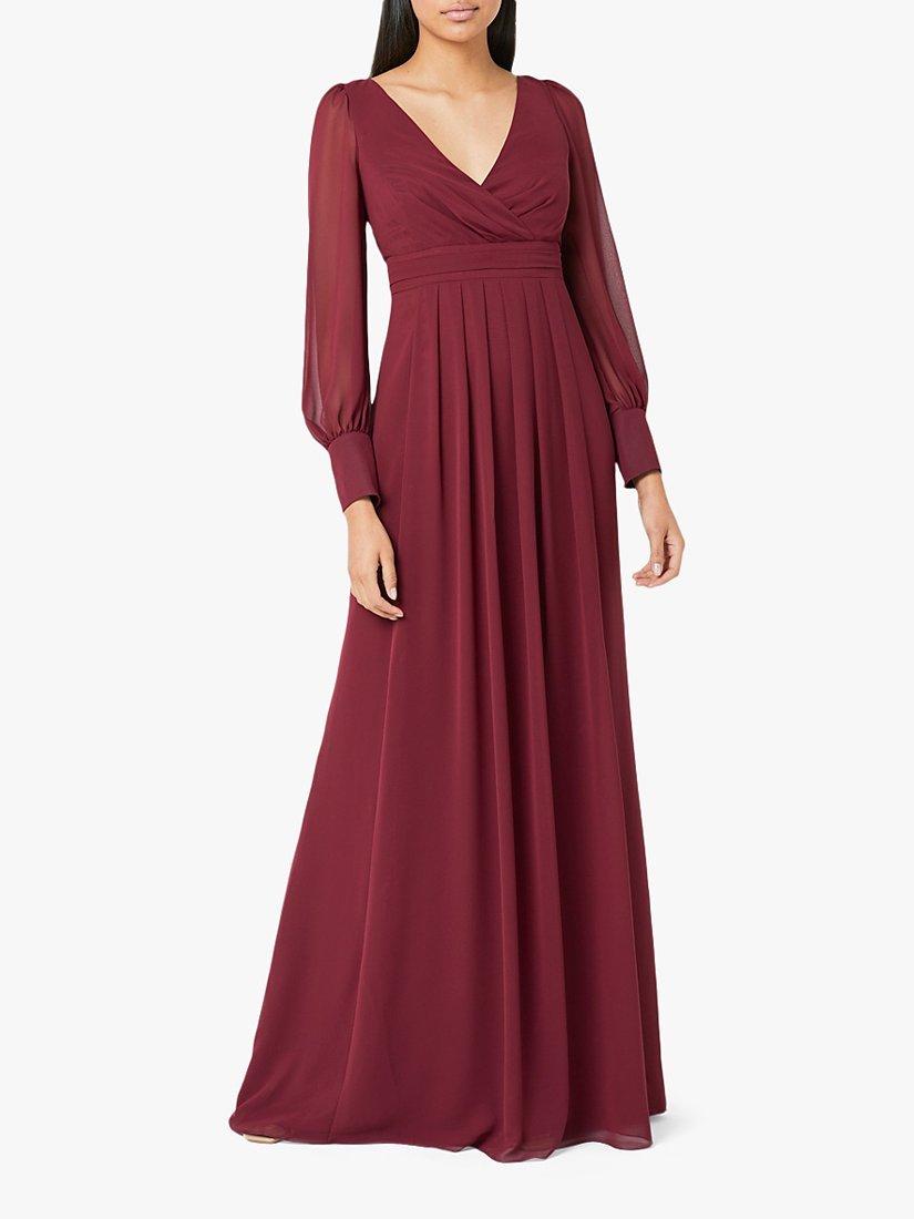 Maids to Measure Suzannah Maxi Dress, Burgundy