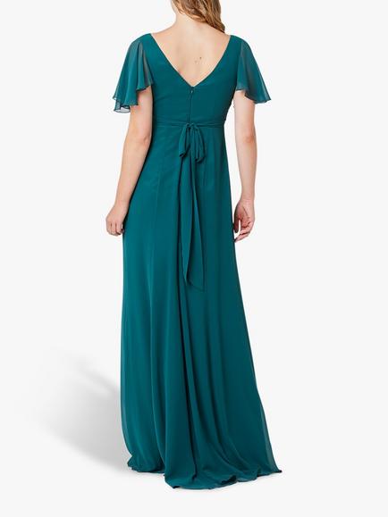 Maids to Measure Caroline Dress, Forest Green - view 2, Forest Green