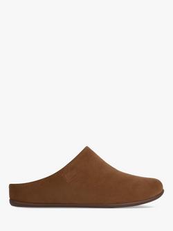 FitFlop Chrissie Shearling Lined Suede Slippers, Brown