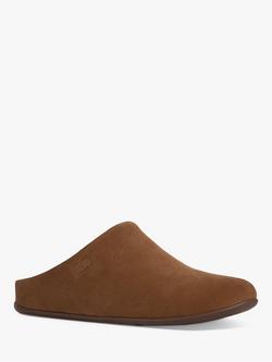 FitFlop Chrissie Shearling Lined Suede Slippers - view 2, Brown