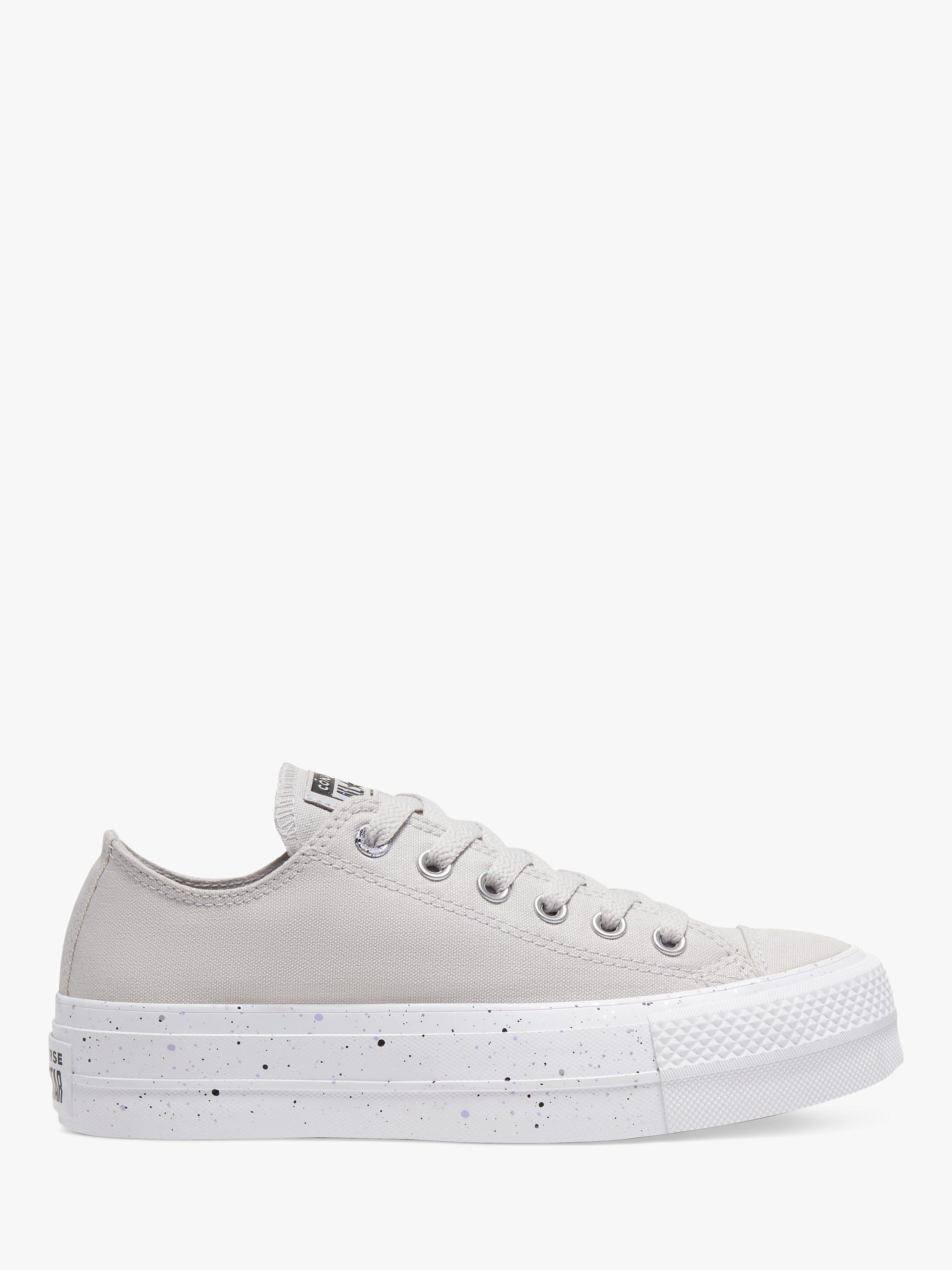 Converse Chuck Taylor All Star Canvas Summer Quartz Platform Trainers Grey