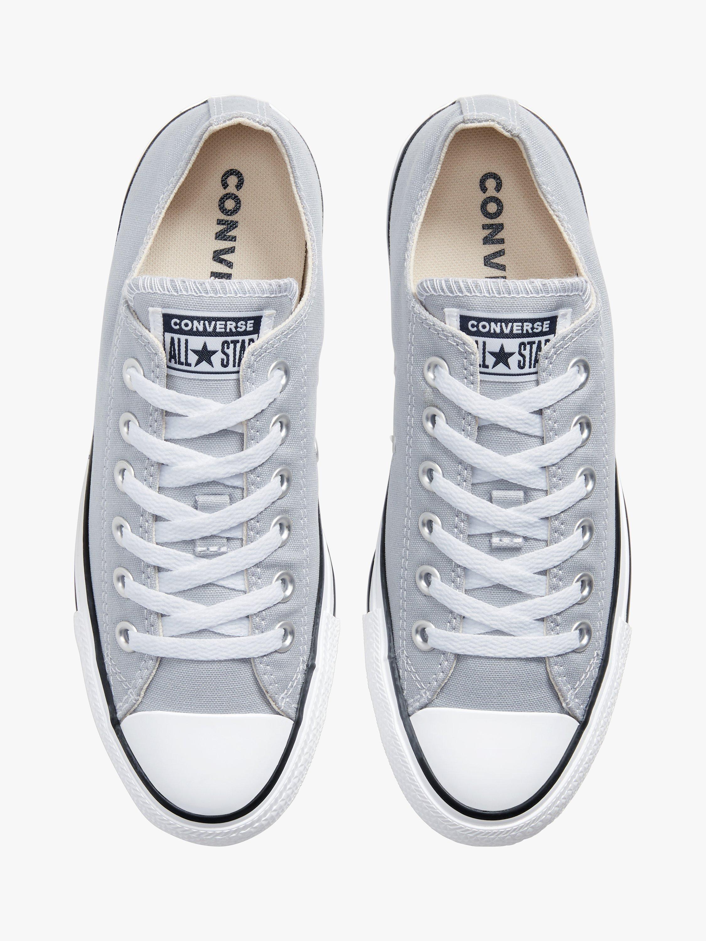 Converse chuck taylor all star silver low top trainers on sale