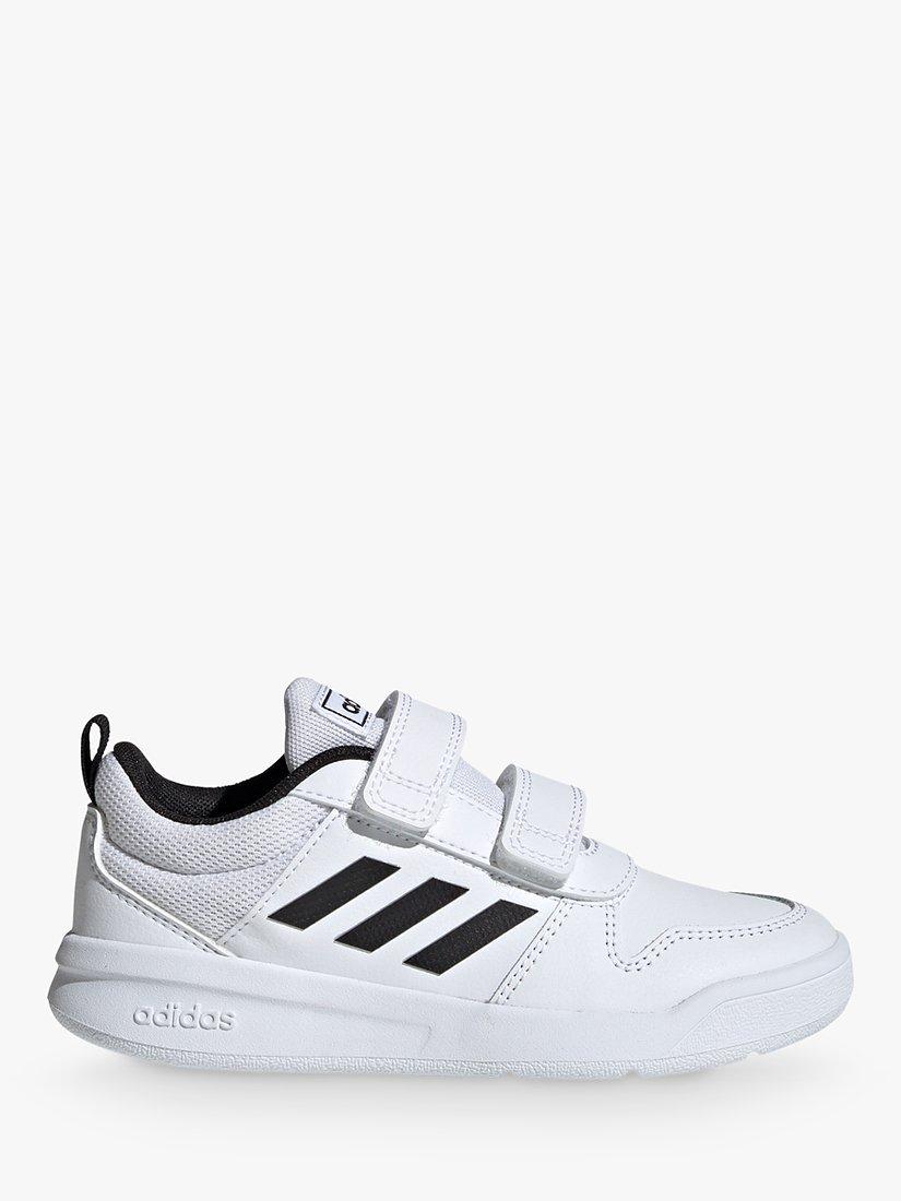 adidas Kids' Tensaur Riptape Running Shoes, White Black