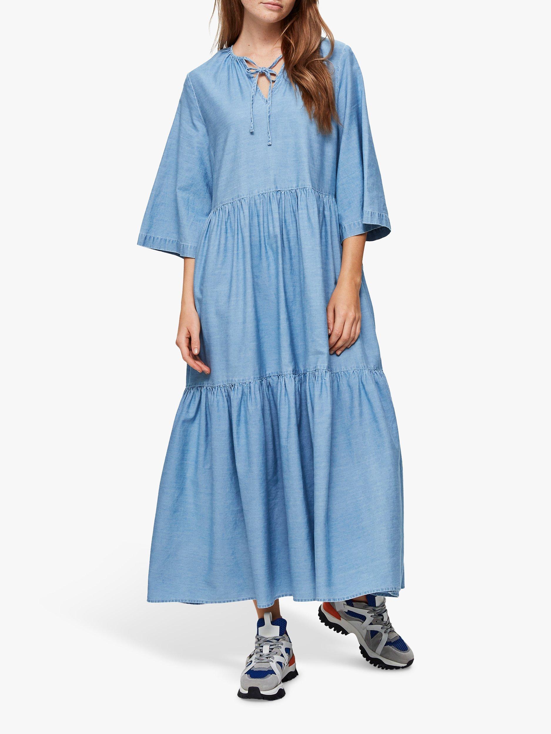 Selected Femme Joy Ankle Dress, Light Blue