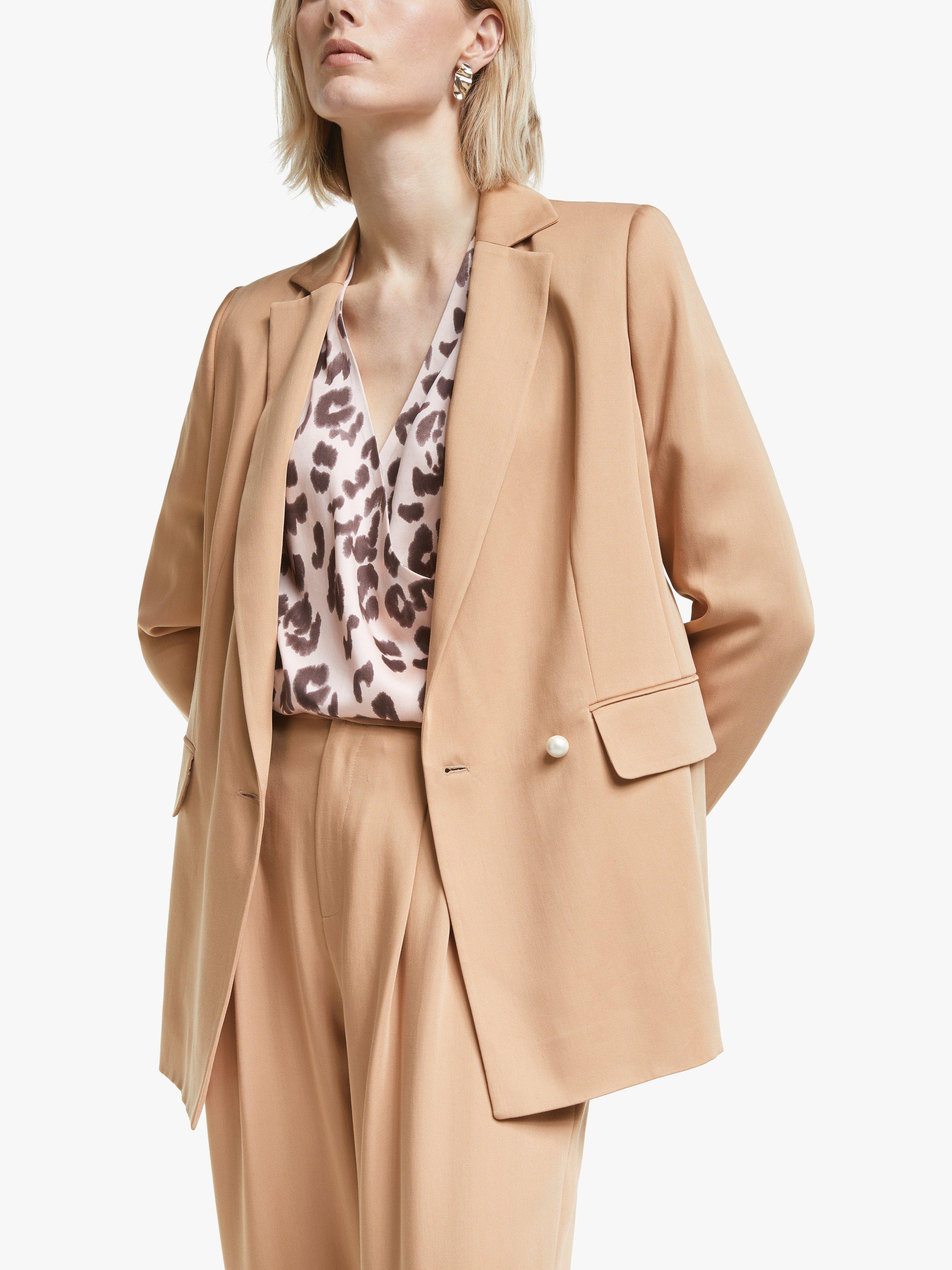Mother of Pearl Tencel™ Double Breasted Blazer, Camel