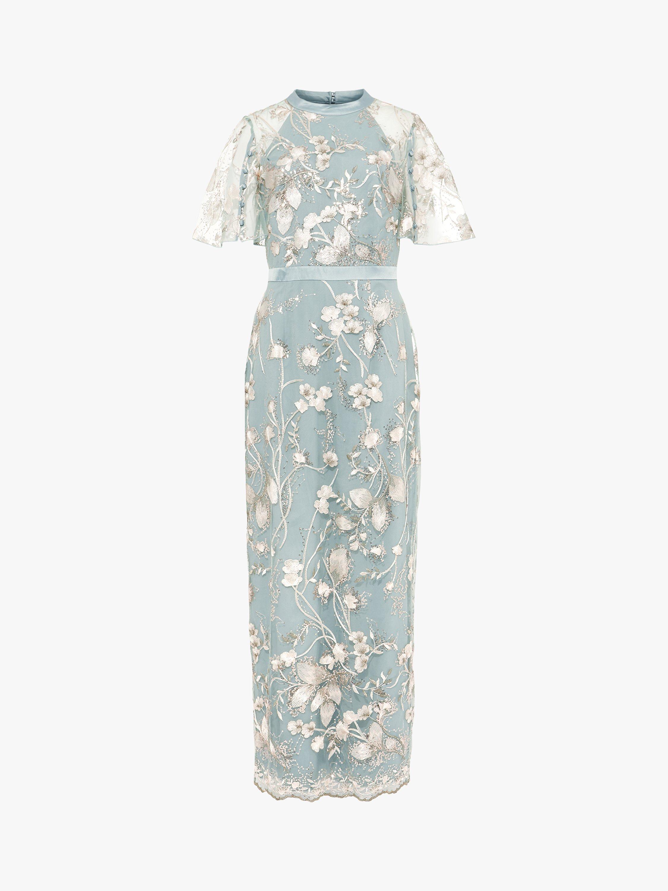 Phase Eight Collection 8 Glenda Floral Dress, Seafoam Green