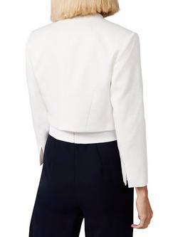 Phase Eight Karlee Textured Jacket - view 2, Ivory
