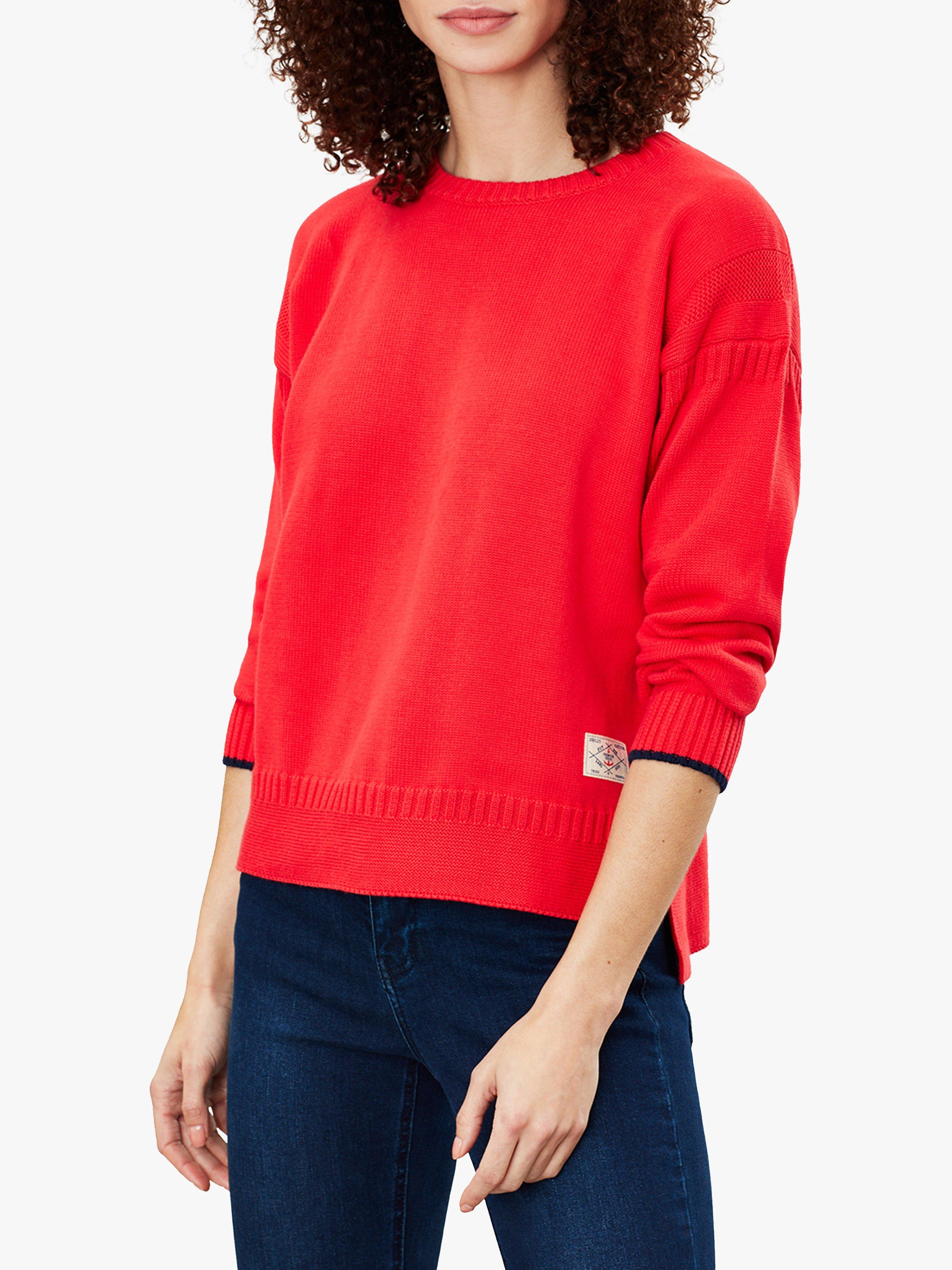 Joules Luciana Boxy Jumper, Red