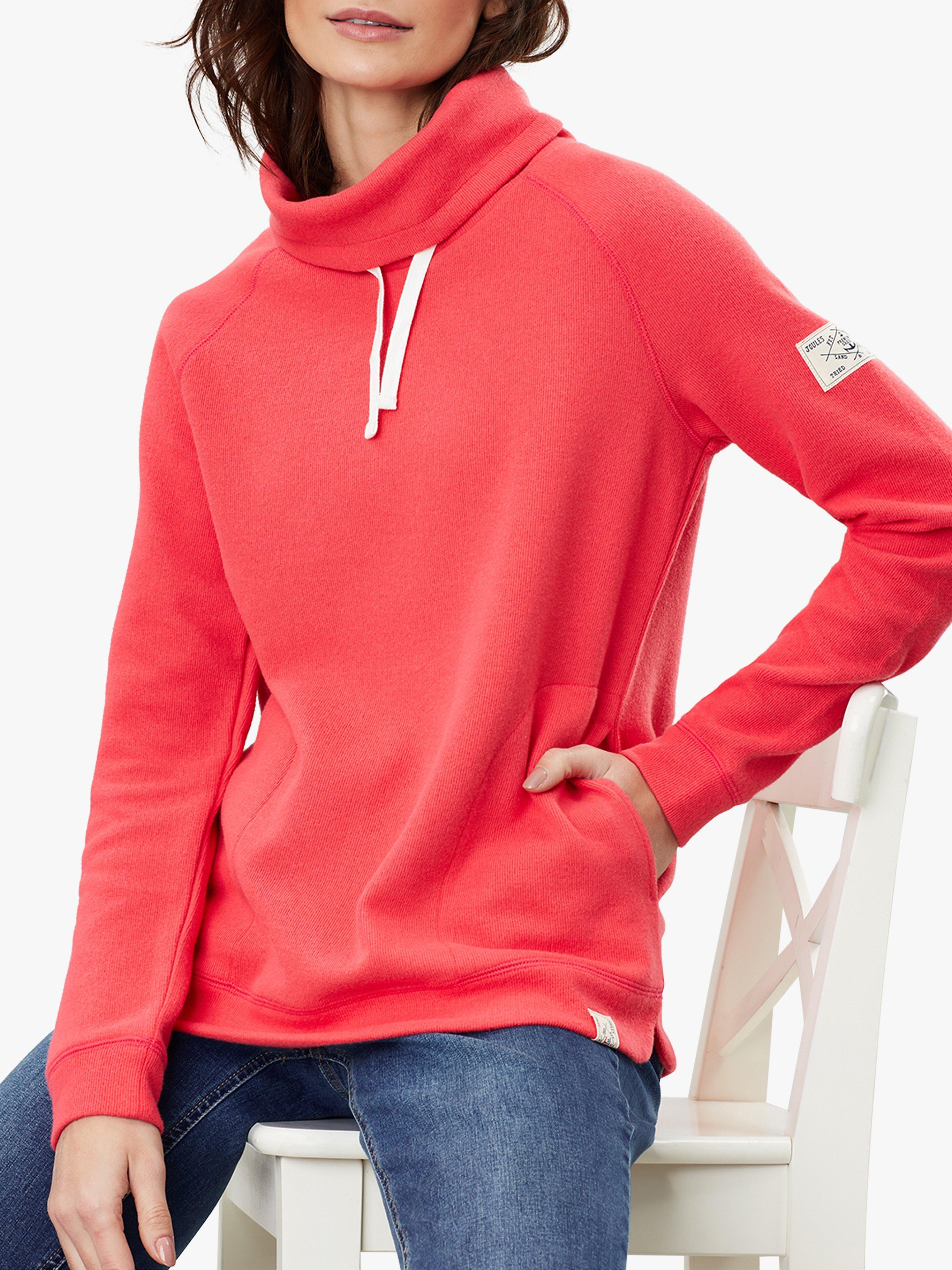 Joules Nadia Rib Sweatshirt, Poppy Red