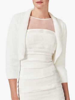 Phase Eight Fay Fluffy Bolero, Ivory, Ivory
