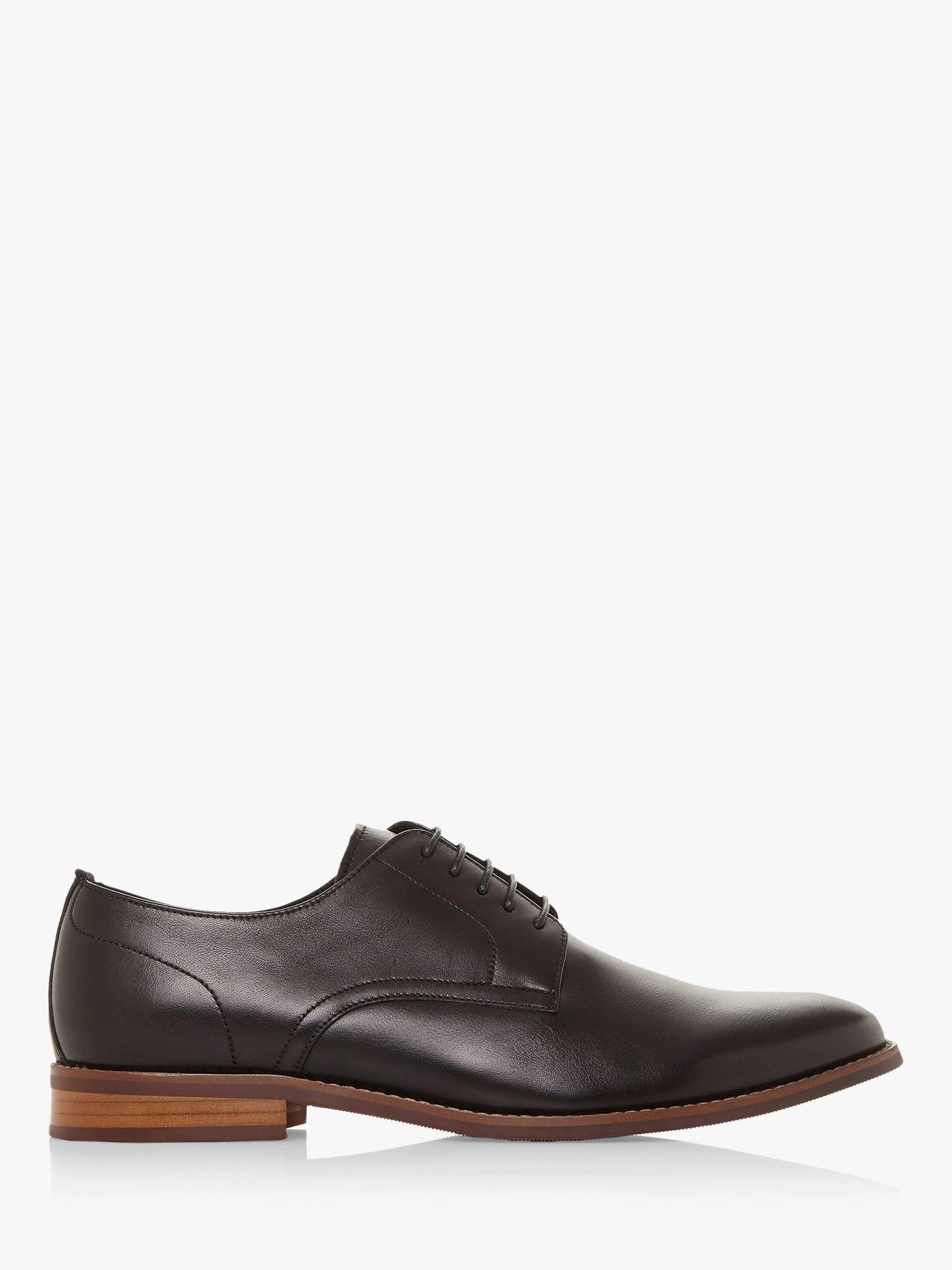 Dune Suffolks Leather Gibson Shoes, Black-leather