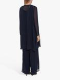 Gina Bacconi Long Chiffon Jacket, Navy