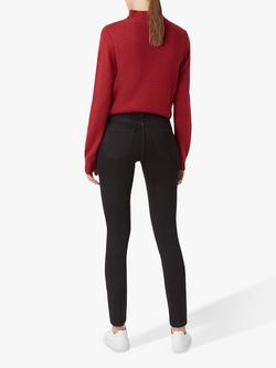 Hobbs Gia Sculpting Jeans, Black - view 2, Black