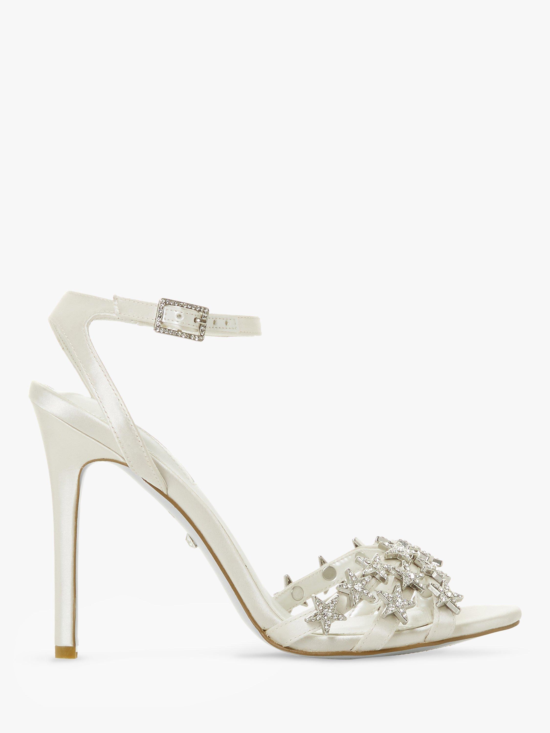 Dune Bridal Collection Mary Star Embellished Heel Sandals, Ivory