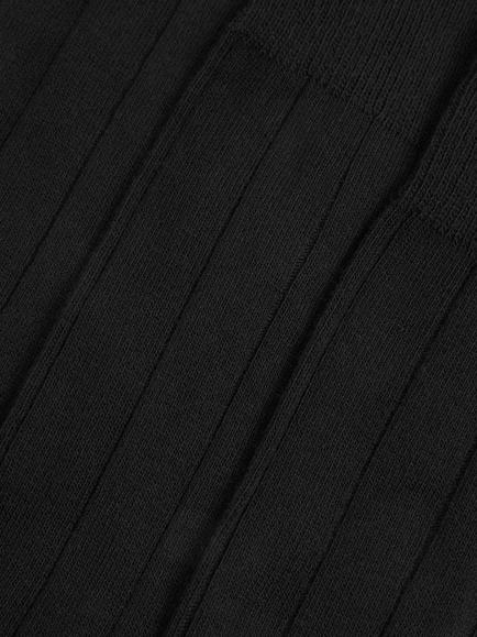 John Lewis Made in Italy Cotton Socks, Pack of 3 - view 2, Black