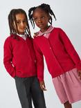 John Lewis Unisex Cotton V-Neck School Cardigan