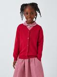 John Lewis Unisex Cotton V-Neck School Cardigan