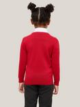 John Lewis Girls' Cotton Double Pocket Easy Care Cardigan
