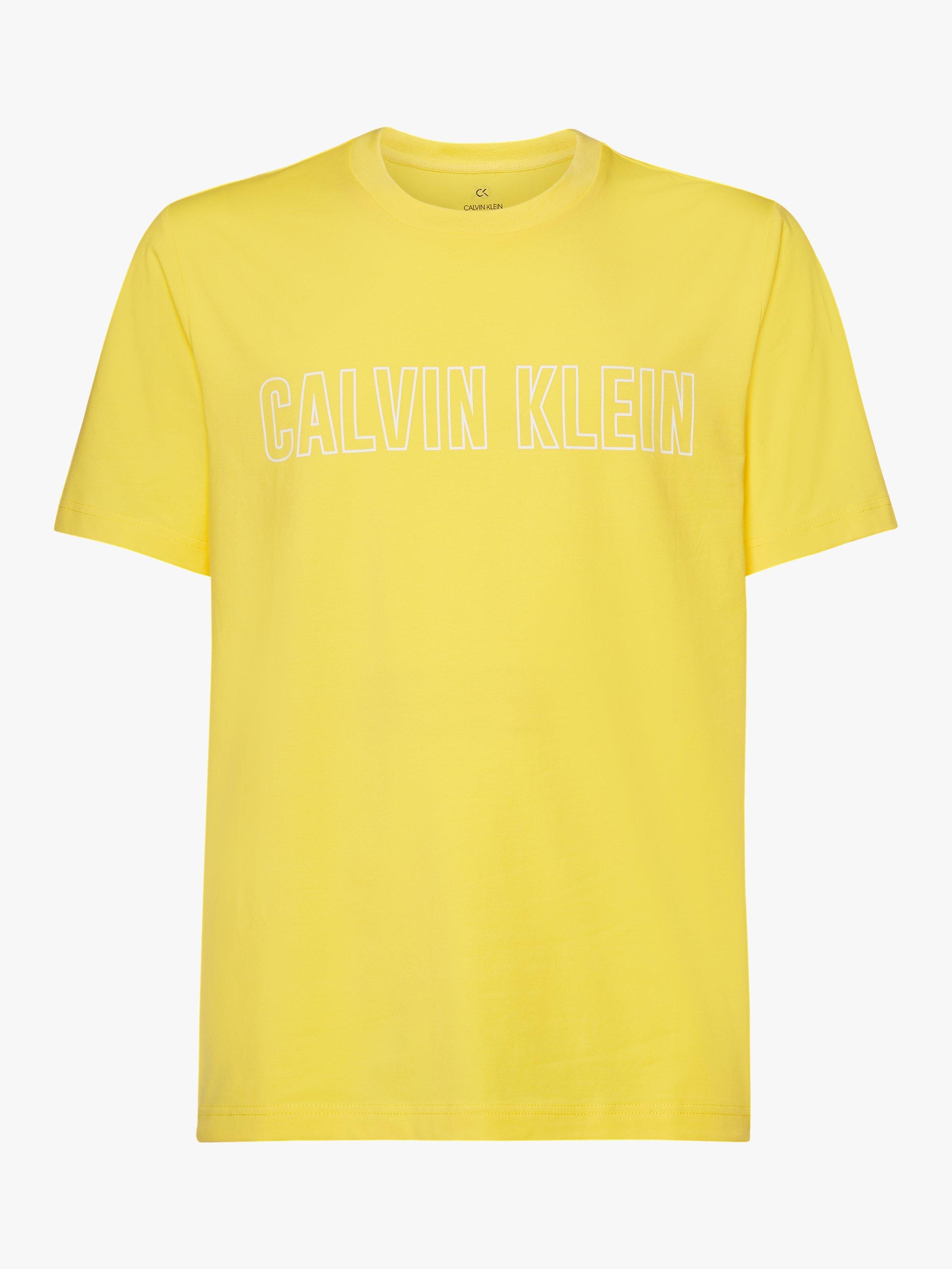 Calvin Klein Cotton Jersey T-Shirt, Yellow