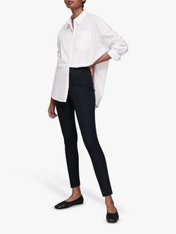 Whistles Super Stretch Trousers, Navy