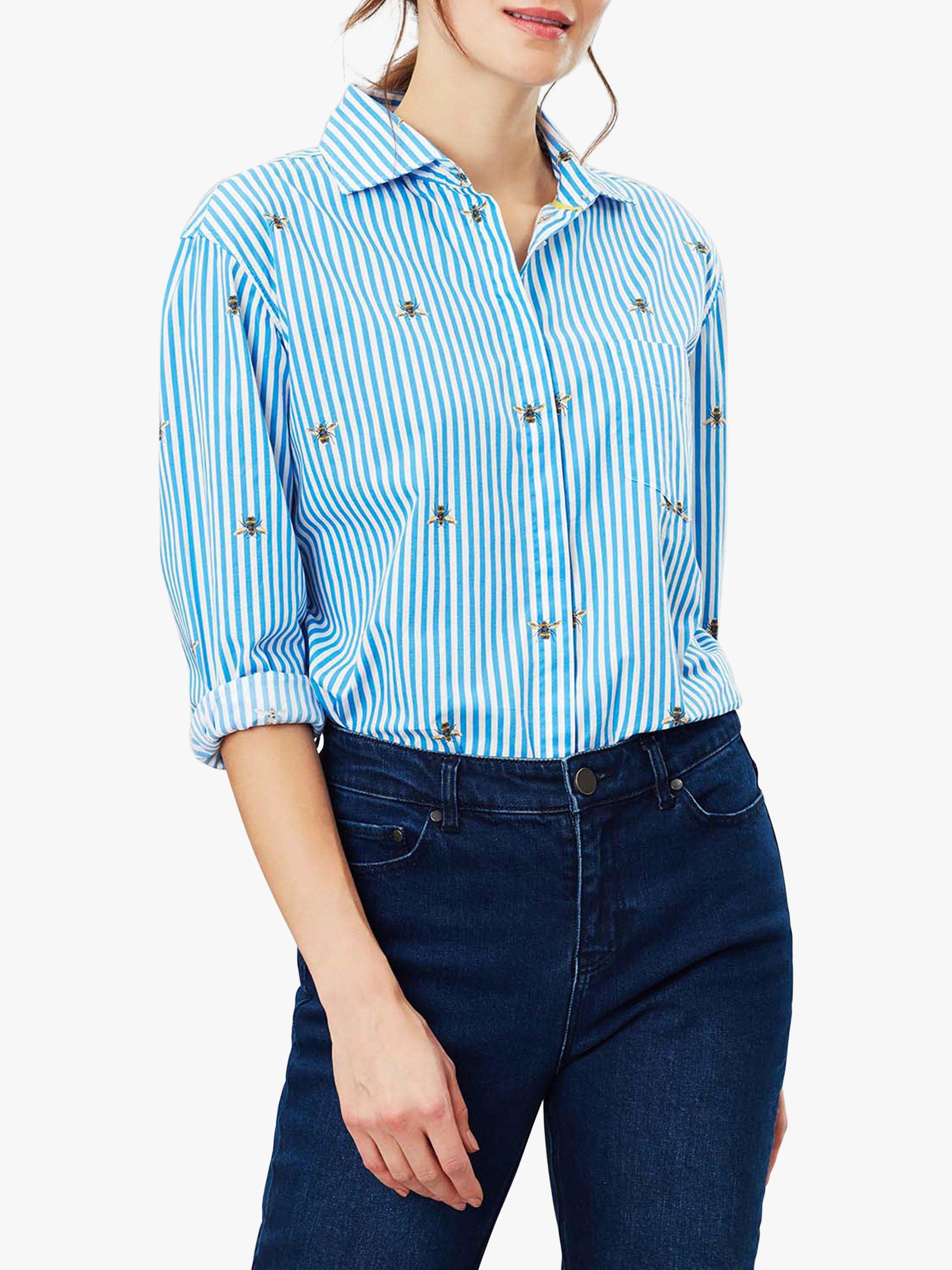 Joules Amilla Stripe Bee Shirt, Blue