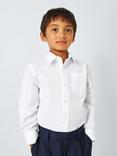 John Lewis Boys' Long Sleeve School Shirt, Pack of 2