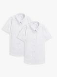 John Lewis Short Sleeve School Blouse, Pack of 2