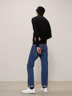 John Lewis Extra Fine Merino Wool Roll Neck Jumper - view 2, Black