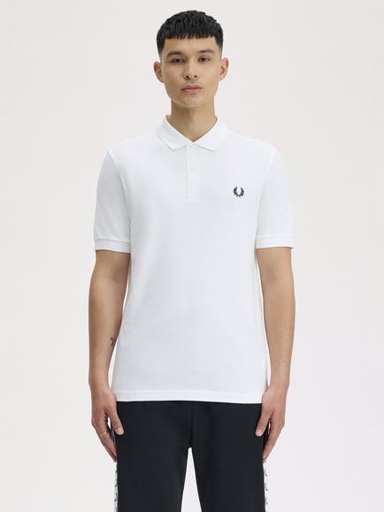Fred Perry Plain Regular Fit Polo Shirt, White
