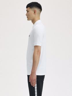 Fred Perry Plain Regular Fit Polo Shirt - view 2, White