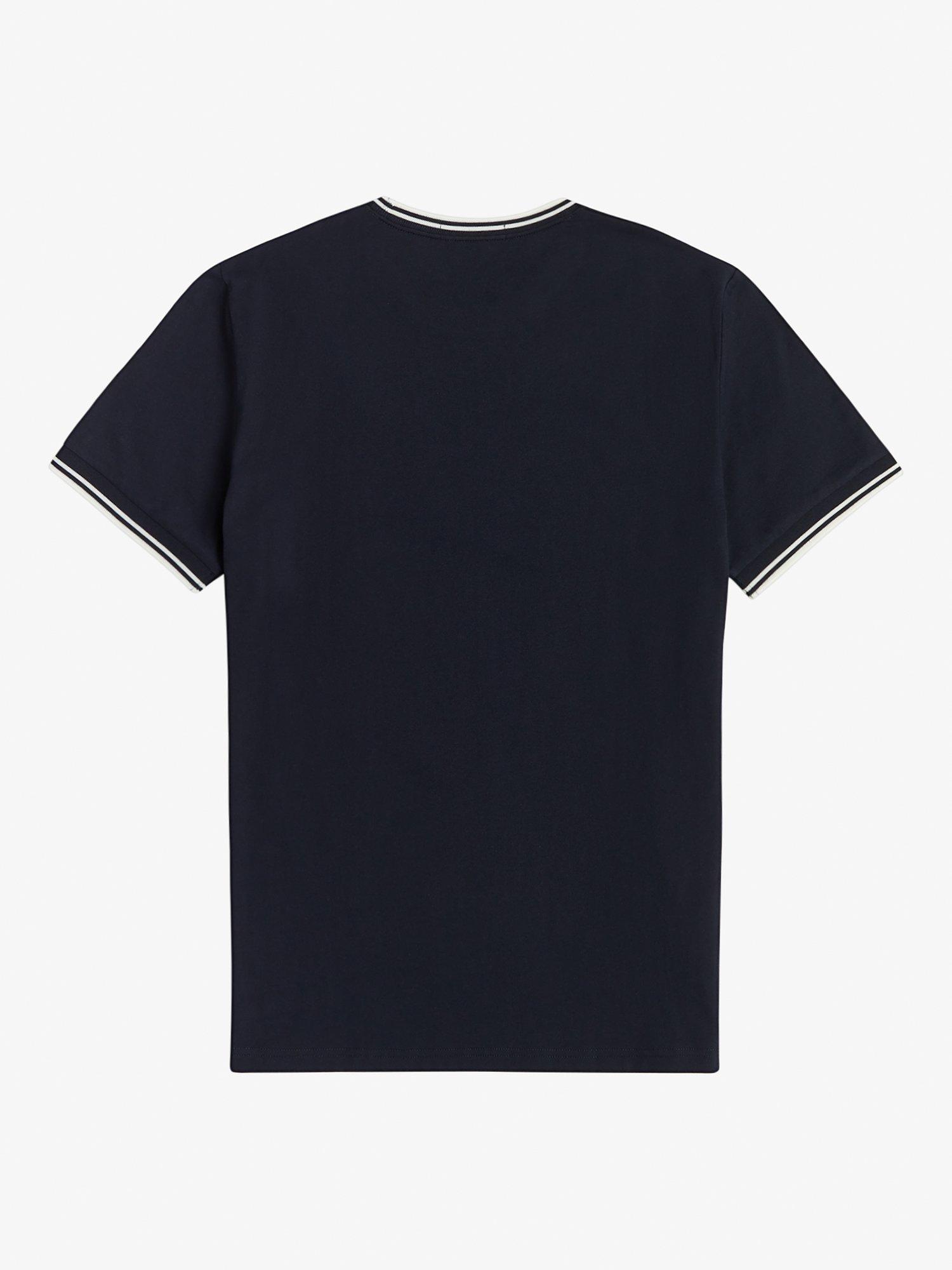 Fred Perry Twin Tipped T-Shirt, Navy, S