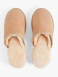 HUSH Sheepskin Scuffs Slippers, Natural