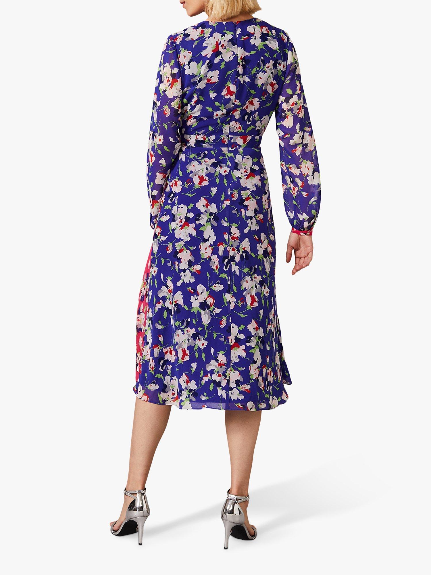 【関税込】PhaseEight ワンピース☆Blue Petite Floral Print Dr Petite Floral Dress | Phase Eight UK |