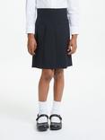 John Lewis Girls' Adjustable Waist Stain Resistant Panel Pleated School Skirt