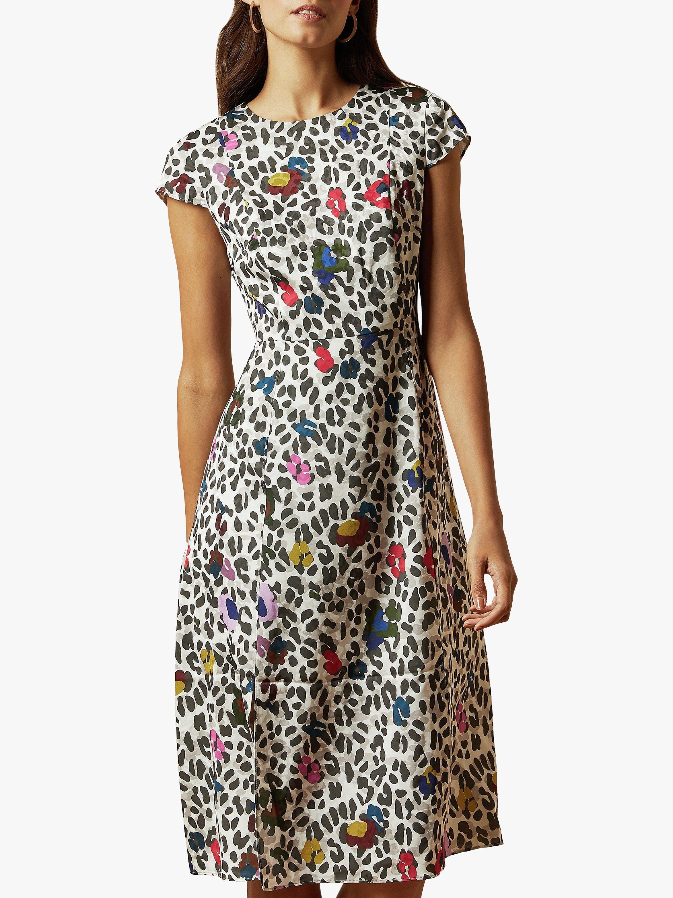 Ted Baker Stelaar Wilderness Cap Sleeve Dress, Natural Cream