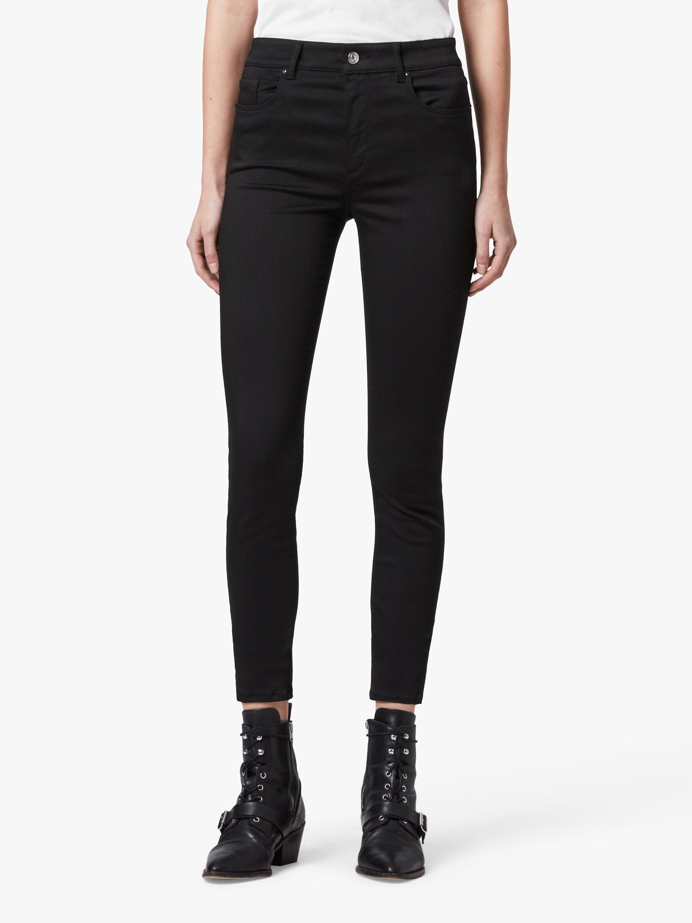 AllSaints Miller High Rise Skinny Jeans, Stay Black