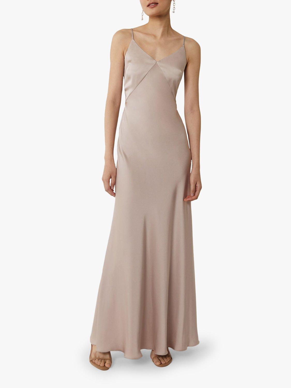 Warehouse Satin Cami Bow Bridesmaid Dress