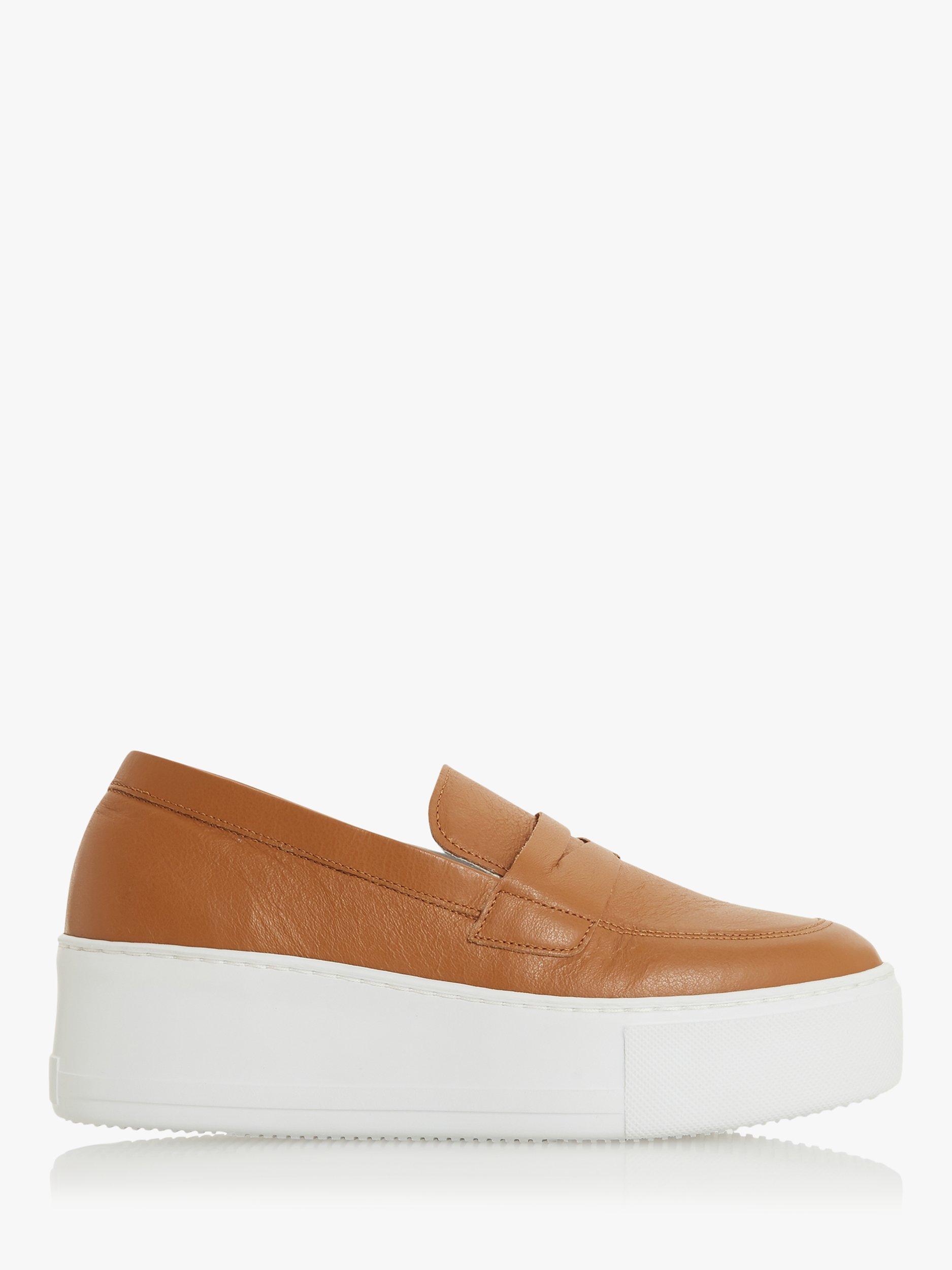 Dune Gleem Leather Flatform Loafers