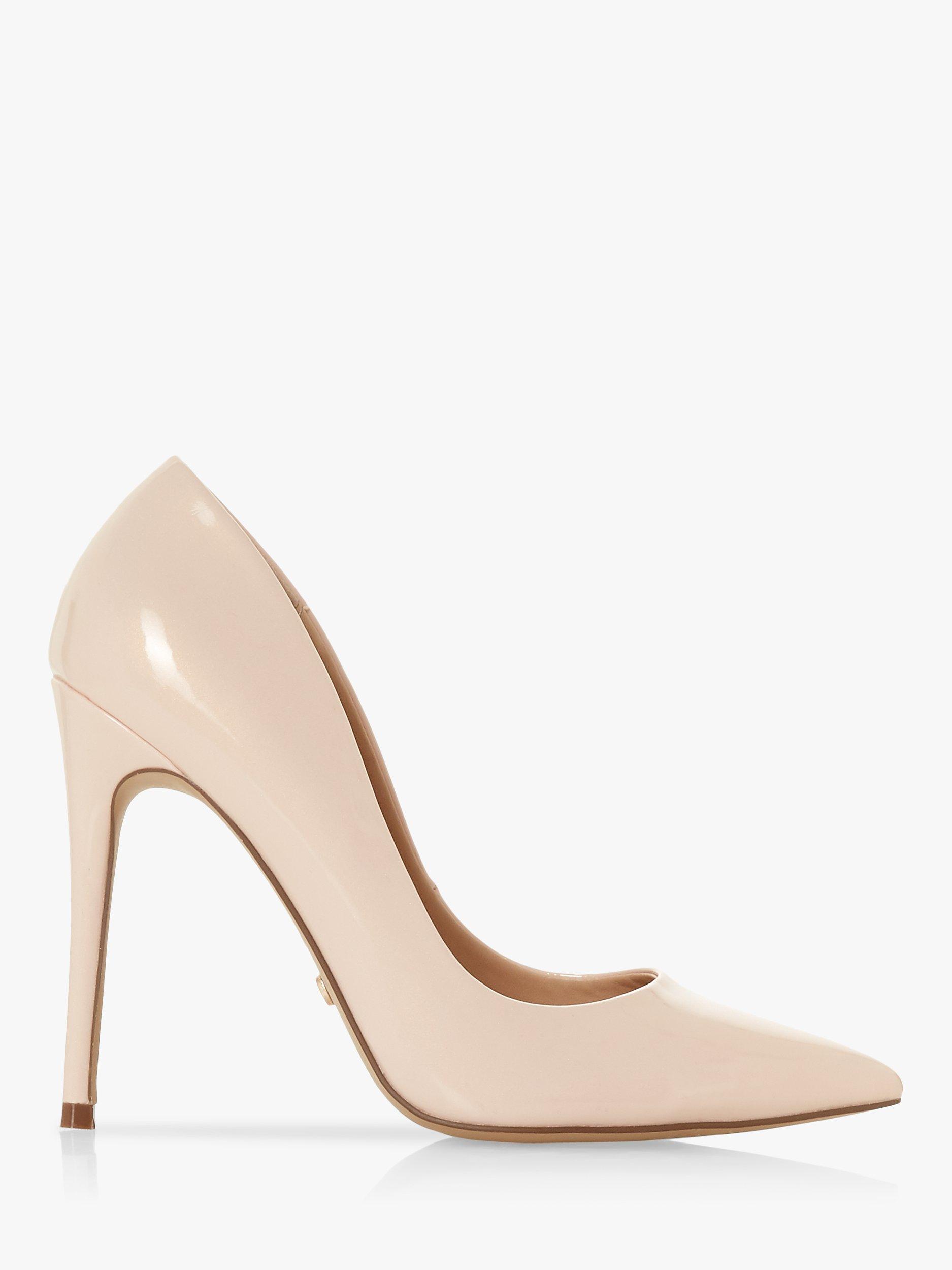 Dune Astrid Pointed Toe Court Shoes, Nude