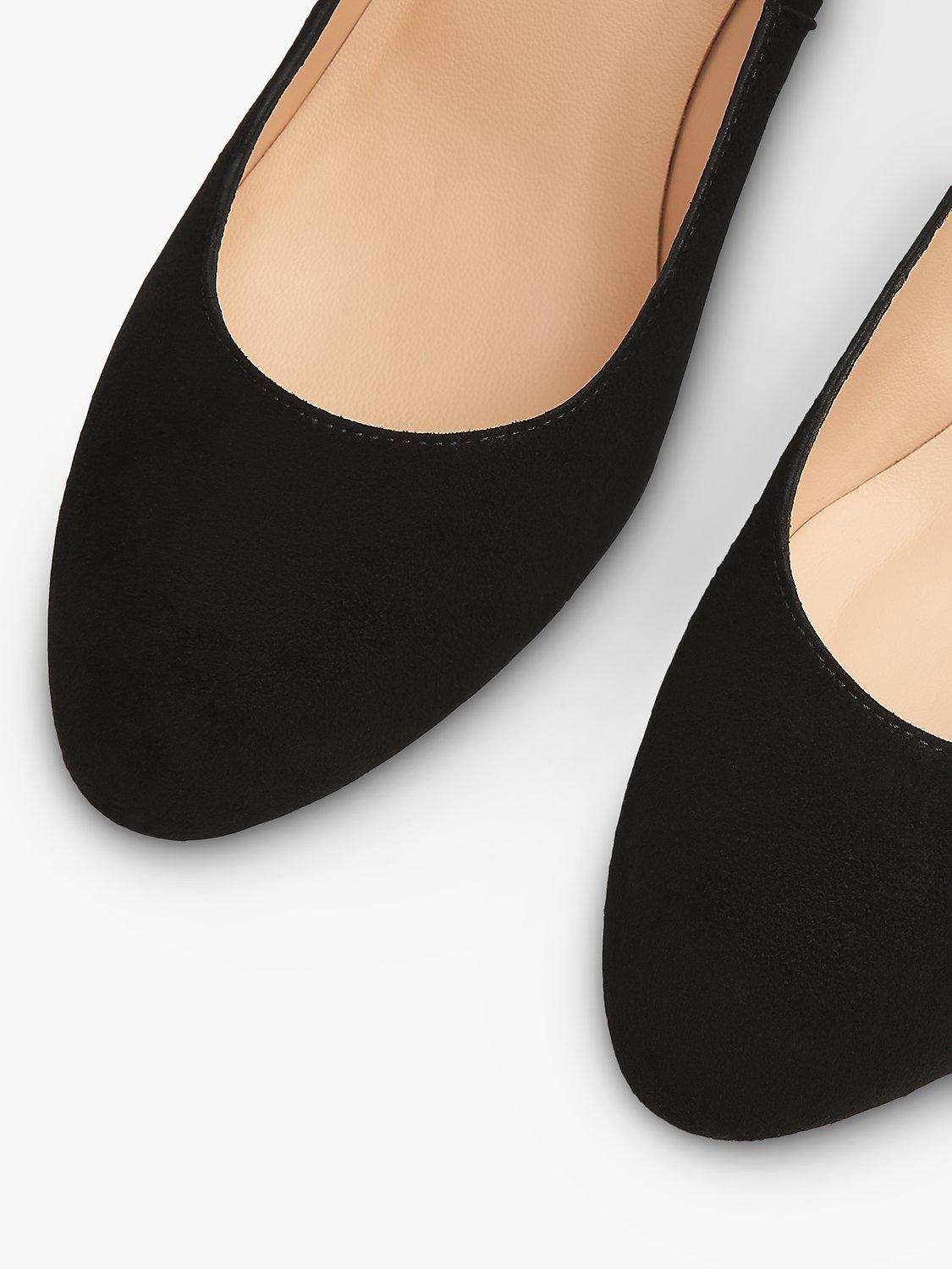 Product image 3 of 4, which shows L.K.Bennett Winola Suede Court Shoes, Black, 7
