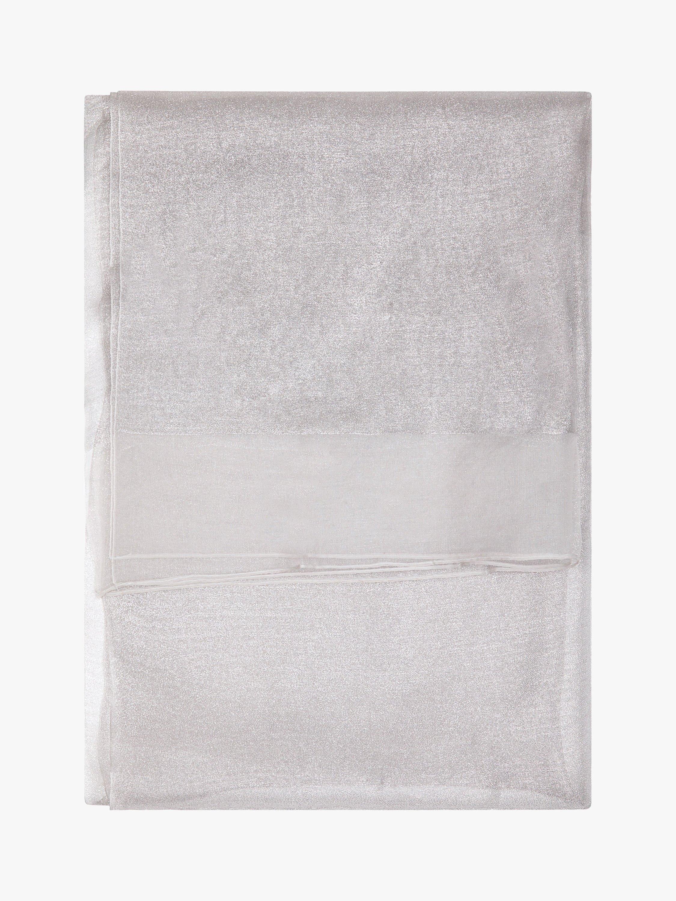 Adrianna Papell Metallic Wrap Scarf, Silver