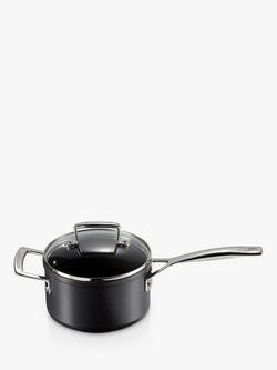 Le Creuset Toughened Non-Stick Saucepan & Lid - view 2, Black