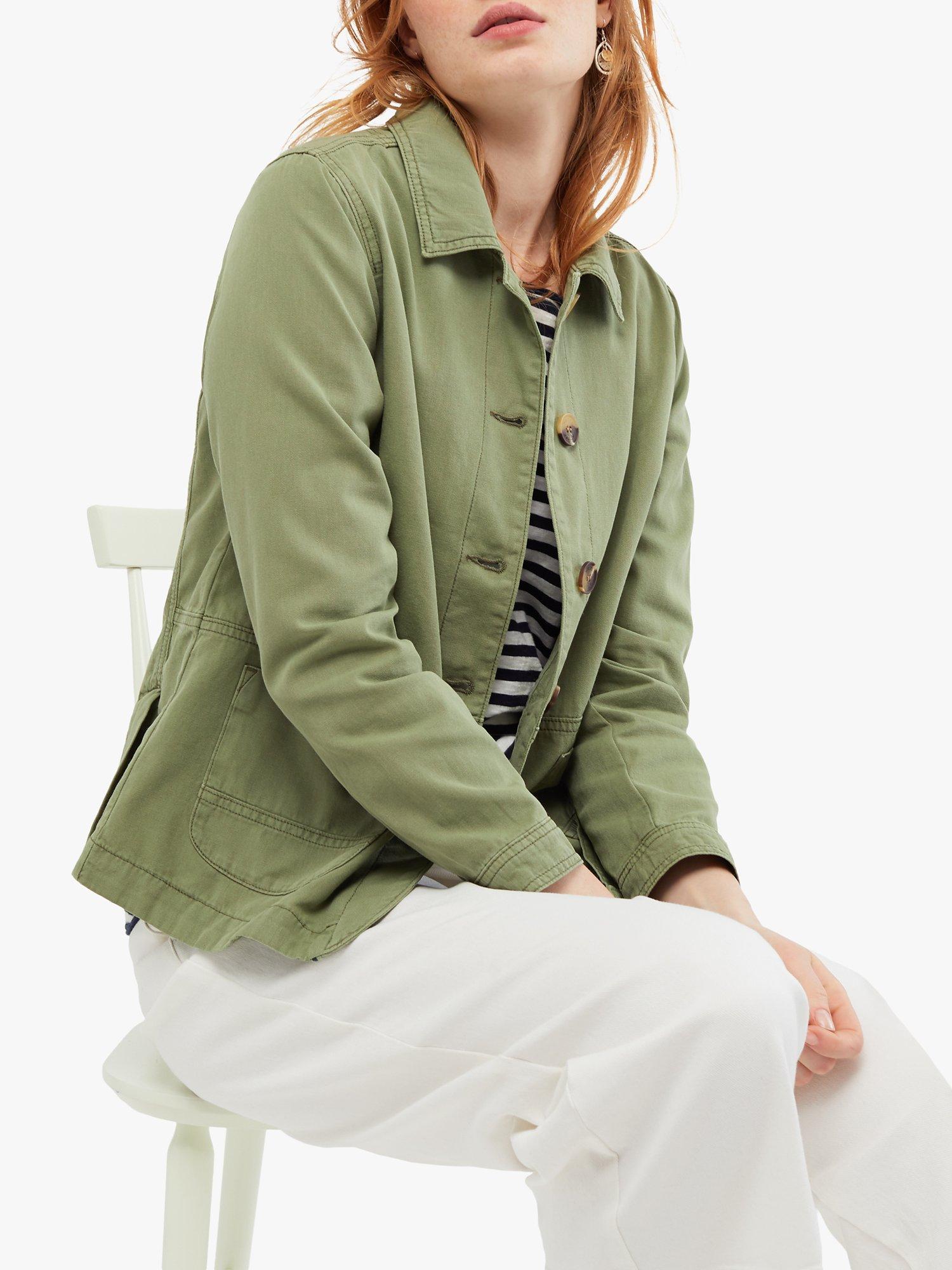 White Stuff Dena Worker Jacket, Khaki