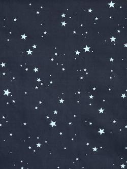 John Lewis Stardust Pencil Pleat Blackout Children's Curtains - view 2, Navy