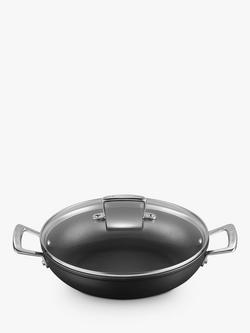 Le Creuset Toughened Non-Stick Shallow Casserole - view 2, Black